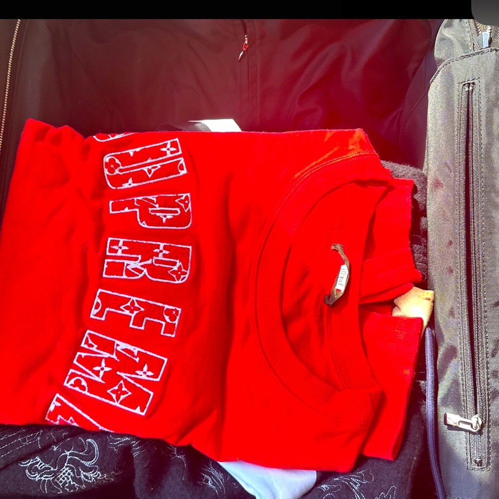 Louis Vuitton X supreme crewneck sweatshirt